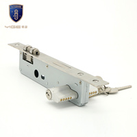 Serrure de porte à loquet à rouleaux en acier blanc et alliage de zinc 8530, fabrication directe d'usine, avec cylindre de serrure pour porte en bois, serrure à mortaise