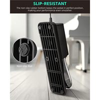 LEKATO Universal 1/4" 6.35mm TS Plug 1/8" 3.5mm TRS Adapter Baja Paduan Hitam Cocok untuk Saklar Polaritas Pedal Sustain Keyboard