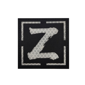 기계 수 놓은 반사 및 빛나는 러시아 편지 V Z 식별 사기 로고 배지 전술 장비 - Product Image 6