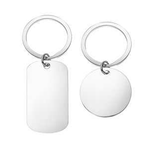 Porte-clés en acier inoxydable Mofan Jewelry, gravure laser personnalisée du logo, porte-clés en métal pour promotion ou cadeau - Product Image 4
