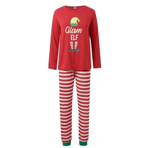 Conjunto de Pijamas Navideños Personalizados con Cintura Elástica para Toda la Familia, de Spandex/Poliéster, Unisex, para Hombres, Mujeres y Niños - Product Image 3
