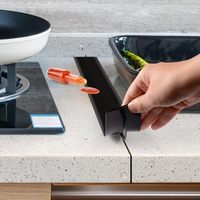 Couvre-interstices de cuisine flexibles de qualité alimentaire, en silicone, pour combler les espaces entre le comptoir et la cuisinière, le four, la machine à laver, la machine à sécher