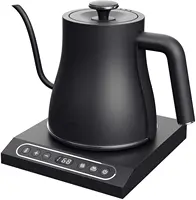 Pika — bouilloire électrique à col de cygne, en acier inoxydable, contrôle de la température Variable, Pour le café ou le thé