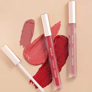 Private Label Cruelty Free Kiss-proof Nude Matte Liquid Lipstick Non Transfer Non Sticky Long Lasting WaterProof Lip Gloss