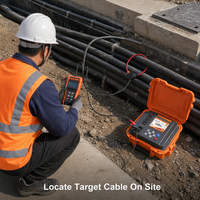 Identificateur de câble optique 1280Hz, localisateur de défauts de câble, kit émetteur-récepteur, pince à courant à bobine Rogowski, télécommunications