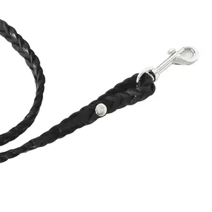 Hand free leather pet leash dog leash for running