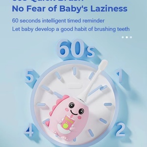 Cepillo de Dientes en Forma de U con Diseño de Dibujos Animados, Cerdas Suaves para Niños, Blanqueamiento Dental, Sónico, de Silicona, Recargable, Resistente al Agua IPX7 - Product Image 6