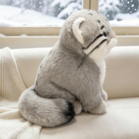 Peluche Chat Réaliste, Jouet en Peluche, Cadeau Promotionnel pour Enfants, Animal en Peluche du Zoo