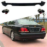 Pour Toyota Crown 2005-2009, lèvre arrière modifiée de spécification japonaise Mona Lisa, pare-chocs arrière 12e génération, sorties d'échappement quadruples