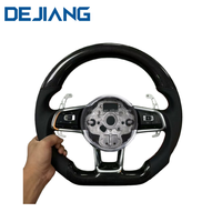 Volant en cuir et fibre de carbone en gros pour Volkswagen MK7 MK6 Golf7 Polo CC Jetta Tiguan GTI R GTD GTS GTE en stock