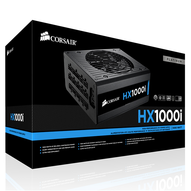 CORSAIR Hx1000i Power Supply - 1000W, Fully Modular, Platinum