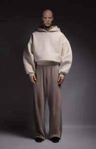 Yingling OEM Custom Oversize in cotone spugna ampio ampio Jogger pantaloni della tuta da uomo pantaloni della tuta alti a doppia vita - Product Image 3