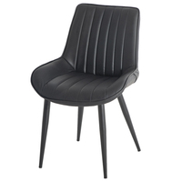 Chaise de salle à manger, ensemble de restaurant, meubles de chambre, chaises de salle à manger nordiques modernes en cuir, en métal, de luxe et bon marché pour la maison