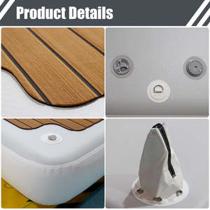 Ponton gonflable en PVC personnalisé plate-forme flottante <span class=keywords><strong>de</strong></span> fantaisie <span class=keywords><strong>pour</strong></span> <span class=keywords><strong>bain</strong></span> <span class=keywords><strong>de</strong></span> <span class=keywords><strong>soleil</strong></span> <span class=keywords><strong>pour</strong></span> <span class=keywords><strong>bateau</strong></span> SUP Yacht Dock - Product Image 6