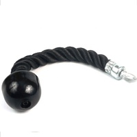Accessoires de matériel de musculation de haute qualité : Corde de triceps, Poignée D Row, Barre droite rotative