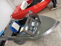 Mini bateau à réaction en aluminium KMB avec moteur électrique alimenté par batterie pour une utilisation en eau et en rivière