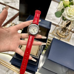 Relojes Clásicos de Caja Redonda con Correa de Cuero, Analógicos, con Función de Fecha, Casuales y de Negocios, para Hombre y Mujer, Chopards - Product Image 1