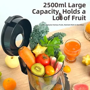 Extracteurs de jus à froid faciles à nettoyer, extracteurs de jus lents avec une grande <span class=keywords><strong>goulotte</strong></span> d'alimentation de 138 mm, adaptés aux fruits et légumes entiers - Product Image 5