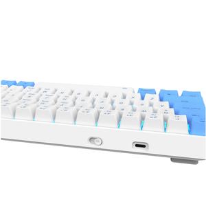 Clavier de jeu mécanique sans fil miniature à 61 touches, double mode, hot-swap, Bluetooth, LED, pour gamer, vente en gros - Product Image 2