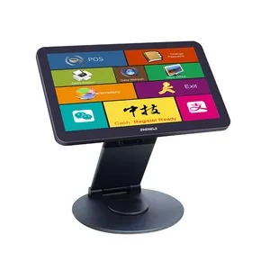 ZJ mais barato core i5, 8g estação de ram dobrável 15,6 "I5 Smart Touchscreen Scangle Billing Pos System Machine/