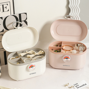 Sesame hộp lưu trữ di động cho các mặt hàng nhỏ đồ trang sức phụ kiện Son môi mỹ phẩm nhựa tổ chức riêng biệt lớp lưu trữ bin - Product Image 4