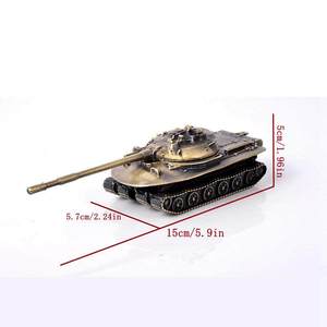 Modelo de Tanque T-34/85 de Metal Fundido a Presión - Acabado Plateado, Segunda Guerra Mundial, Soviético, para el Tablero del Automóvil y Decoración del Hogar |   Regalo Coleccionable - Product Image 5