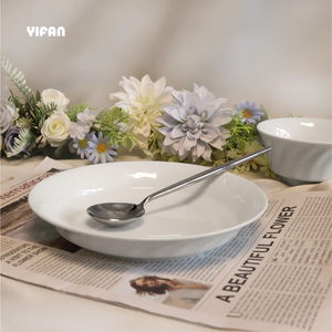 Assiette et bol à soupe profonds à motif rotatif spécial effet texturé pour usage domestique, hôtelier et en restauration - Product Image 3