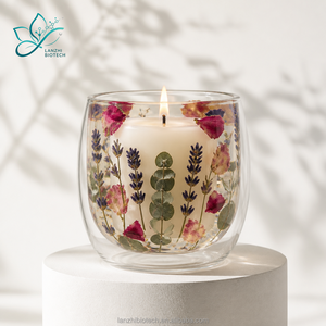 Bougie parfumée en pot de verre avec parfum de cannelle et <span class=keywords><strong>d</strong></span>'<span class=keywords><strong>épices</strong></span>, faite à la main, en cire de soja écologique pour femmes, avec logo personnalisé - Product Image 6