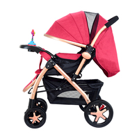 Poussette double multifonction de haute qualité pour jumeaux nouveau-nés, pliable, avec cadre en alliage d'aluminium, matériau mélangé 600D XCD