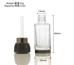 Botella <span class=keywords><strong>de</strong></span> Perfume <span class=keywords><strong>de</strong></span> Vidrio Decorativa <span class=keywords><strong>de</strong></span> Lujo Personalizada <span class=keywords><strong>de</strong></span> Fábrica al por Mayor, 3ml 6ml 12ml, Estilo Árabe, <span class=keywords><strong>con</strong></span> Tapa <span class=keywords><strong>de</strong></span> Aluminio y <span class=keywords><strong>Rosca</strong></span> <span class=keywords><strong>de</strong></span> Zinc - Product Image 4