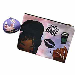 Bolsa de Almacenamiento de Lona de Súper Calidad, Bolsa de Cosméticos con Diseño Personalizado, Bolsa con Cierre Cómodo para Uso Diario y Compras - Product Image 2