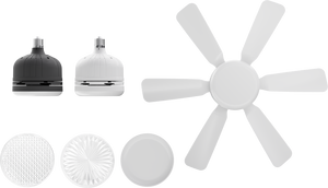 Ventilador de Techo Moderno Smart Hugger con LED, Motor AC, 6 Aspas Extraíbles, Luz, Superwind, Silencioso, Control Remoto - Product Image 2