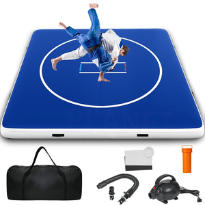 <span class=keywords><strong>Tapis</strong></span> d'entraînement <span class=keywords><strong>gonflable</strong></span> noir 13x13 pieds pour gymnastique, entraînement à domicile, Jiu Jitsu, BJJ, MMA, Judo, lutte - Product Image 3