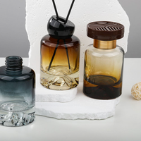 Nouvelle Bouteille Vide en Verre de Luxe 120ml, Forme Volcan, Élégante et Haut de Gamme, pour Diffuseur à Bâtonnets ou Emballage d'Huile Parfumée