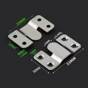 Mountain-Shaped Stainless Steel Connector 39x16mm 53x30mm Furniture <b>Mirror</b> Picture Frame Hanging Hook Durable Support - Product Image 1