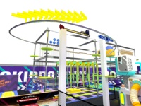 Interaktives Indoor-Abenteuer-Spielplatz-Set Bowlingbahn Bogenschießstand Rutsche Hindernisparcours Maßgefertigte Indoor-Spielplatzausrüstung
