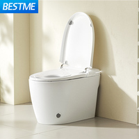 WC monobloc à siphon, design moderne, double chasse, à prix abordable, pour salle de bain domestique, avec siphon en S, toilettes allongées