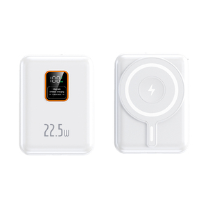 Fabrik preis PD 22,5 W Schnell ladung Magnetische drahtlose Power Bank 10000mAh Typ-C-Anschluss 2-in-1-Ladegerät mit LCD-Display und Kabeln - Product Image 2