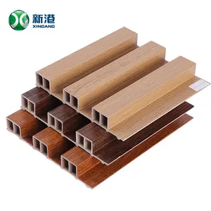 Factory price wpc laminated pvc wall panel price cladding wood interior