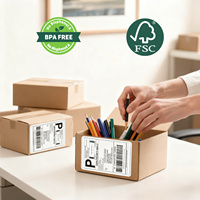 Étiquettes thermiques autocollantes 100x150 imperméables, rouleau d'étiquettes d'expédition A6 4x6 blanches compatibles avec l'imprimante Zebra