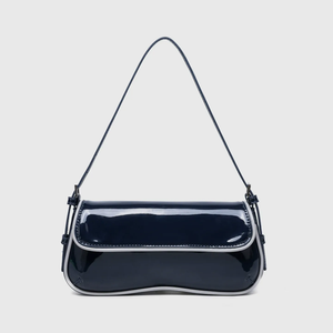 Bolso de Mano Minimalista de Cuero PU Brillante, Costuras Reforzadas, Alta Calidad, Bolsos de Mujer al por Mayor - Product Image 6