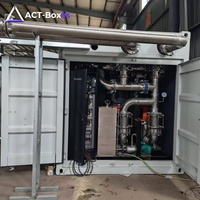 Conteneur minier industriel en acier refroidi par eau, boîtier personnalisable pour processeur de données informatique