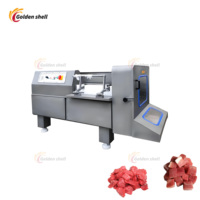 Machine de découpe de viande congelée modèle 350 Machine de découpe de cubes de boeuf Usine directe en acier inoxydable 304 avec lames remplaçables
