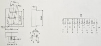Layar LED 7 Segmen 1 Inci 1 Digit Lampu Merah untuk Mesin Penghitung Nilai Tunggal Industri Sensor Kesalahan Mesin Panel Keamanan Pabrik