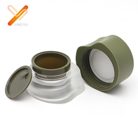 Pot de crème personnalisé de 30g nouveau design bouteilles en plastique d'emballage de soins de la peau en forme de fer à cheval en acrylique