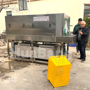 Machines à <span class=keywords><strong>laver</strong></span> automatiques de boîte de plateau en plastique de légume de vapeur pour des usines et des fermes de nourriture - Product Image 2
