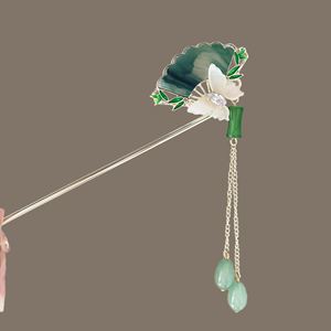 Horquilla de Pelo Estilo Chino para Mujer, Exquisita Horquilla con Diseño de Abanico, Elegante Horquilla de Pelo Estilo Chino Vintage para Mujer, Joyería Antigua - Product Image 3