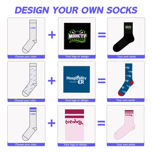 Fabricant de chaussettes en coton personnalisées avec logo, OEM, design personnalisé, respirantes pour hommes et femmes - Product Image 3