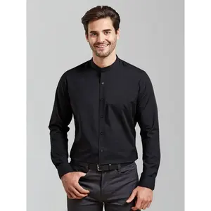 Camisa de papá con cuello de banda, merchandising corporativo - Product Image 1