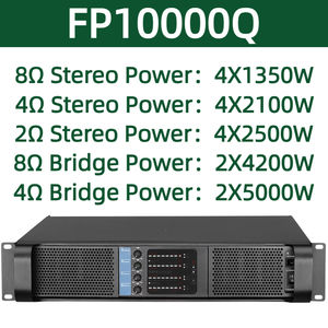 เครื่องขยายเสียงดิจิตอล Class D 4 แชนแนล รุ่น <span class=keywords><strong>FP</strong></span> Professional <span class=keywords><strong>10000Q</strong></span> 1350W X4 สำหรับงานแสดงสด คาราโอเกะ ดีเจ กำลังขับ 8 โอห์ม ตัวเครื่องโลหะ - Product Image 6